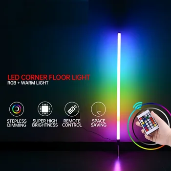 Светодиодный угловой напольный светильник с приложением Wi-Fi Ламповый светильник Smart USB Атмосферный светильник RGB + WW + CW light