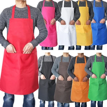 Красочный кухонный фартук на кухне, поддерживающий чистоту одежды, удобный Универсальный кухонный фартук шеф-повара без рукавов для мужчин и женщин