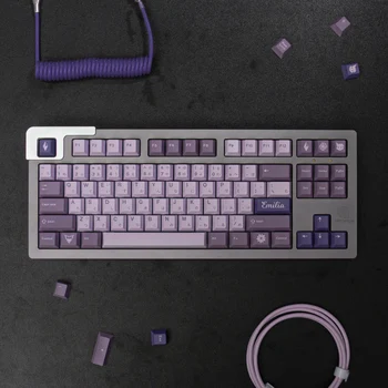 129 Клавиш GMK Frost Witch Keycaps Вишневый Профиль PBT КРАСИТЕЛЬ-SUB Фиолетовый Японский Keycap Для Механической Клавиатуры MX Switch