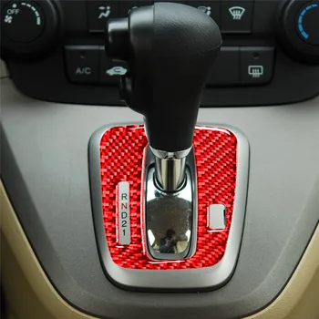 Наклейки из углеродного волокна Рамка индикатора коробки передач Декоративные аксессуары для интерьера автомобиля Honda CR-V CRV 2007 2008 2009 2010 2011