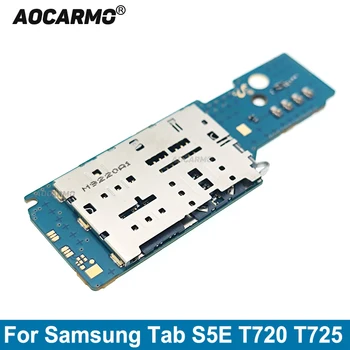 Aocarmo для Samsung Galaxy Tab S5E T720 T725, Держатель для чтения sim-карт, разъем для слота, Гибкий кабель, Ремонтная деталь