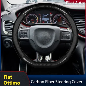 Тонкая кожаная обивка рулевого колеса автомобиля без запаха для Fiat Ottimo 2014 2015 2016 2017 2018