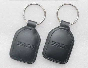 Брелки для ключей из кожи с чипом F08 № 1 IC-карта /пряжка для ключей из дермы IC-ячейки / ключи доступа / RFID-кожаная временная карточка