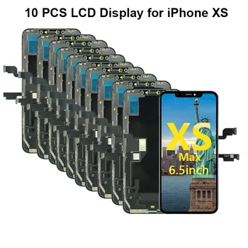 10 ШТ. ЖК-дисплей Incell для iPhone XS с цифровым преобразователем в сборе, Замена сенсорного экрана оптом, Сенсорный экран с цифровым преобразователем