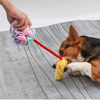 Игрушки для собак типа мороженого, Прячьте еду, играйте в головоломку, обучающую декомпрессионную игру Для улучшения интерактивного нюхания Аксессуаров для собак