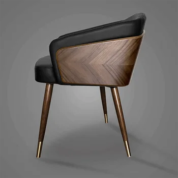 Скандинавская кровать для отдыха, Минималистичный обеденный стул, Роскошное деревянное кресло, Высокие дизайнерские кресла для отдыха, Удобная мебель для дома Sillon