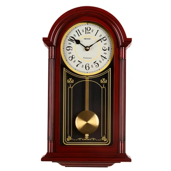 Большие настенные часы Vintage Living Room Nordic Retro Swing Маятниковые Часы Настенный декор Антикварный Часовой механизм Duvar Saatleri SC321