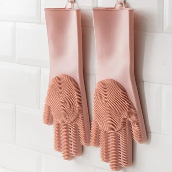 Волшебные силиконовые перчатки для чистки, изоляционные нескользящие перчатки для мытья посуды, двухсторонние перчатки для домашней кухни для Xiaomi Mi