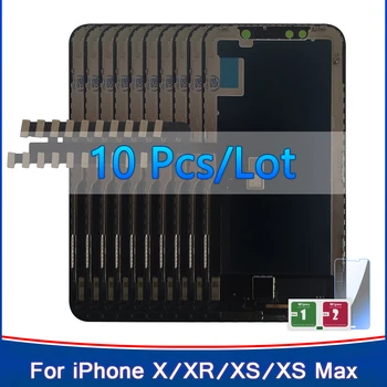 10 шт. для iphone X XR XS MAX ЖК-дисплей с сенсорным экраном, дигитайзер, TFT, OLED-дисплей, замена для iPhone X/XS/XR/XS MAX