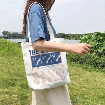 Летняя корейская сумка с буквенным принтом, повседневная мультяшная новая модная сумка через плечо, холщовые сумки через плечо в стиле харадзюку для женского колледжа