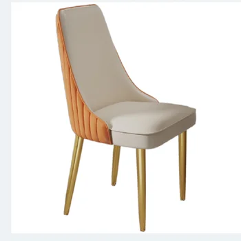 Уникальное Белое обеденное кресло с подушкой, Роскошное Компактное кресло для отдыха в гостиной, Бар на балконе, Мебель для библиотеки Sillas De Comedor