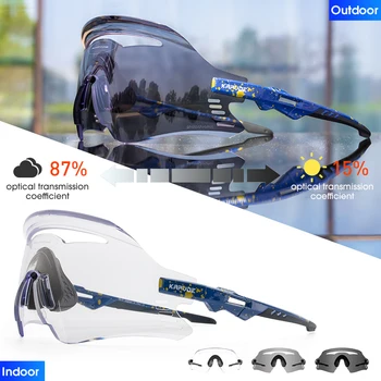 Kapvoe Фотохромные велосипедные солнцезащитные очки для занятий спортом на открытом воздухе для мужчин и женщин, модные очки для бега, Гоночные очки UV400 MTB