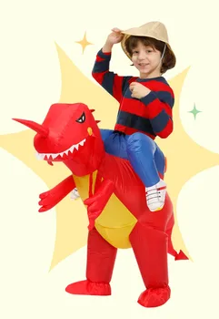 Детская одежда на Хэллоуин, одежда с динозаврами, Надувная одежда, детская езда, Забавное Рождественское представление в детском саду
