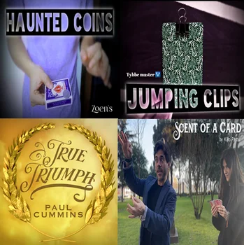 Монеты с привидениями от Zoen, Прыгающие клипсы от Tybbe master, настоящий триумф от Paul Cummins, АРОМАТ ОТКРЫТКИ от Kiko.