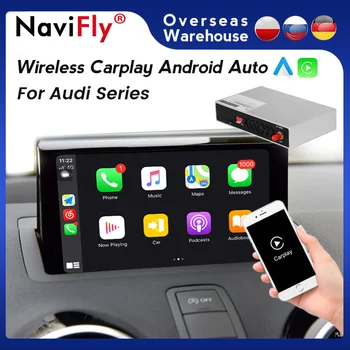 НОВИНКА! подключи и играй Беспроводной Apple CarPlay Декодер Box Android Auto Для Audi A1 Q3 A4 A5 Q5 A6 A7 Q7 A8 MMI 3G MMI 2G RMC MIB