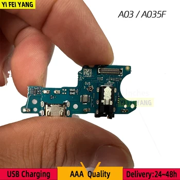 10шт Оригинальный разъем для USB-зарядного устройства Разъем док-станции Гибкий кабель для Samsung A03 Core A035 Порты модуля зарядной платы