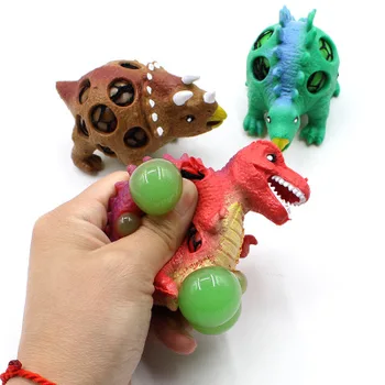 Модель динозавра Виноградные Шарики для вентиляции, Сжимающий мяч для снятия стресса, горячая распродажа детских игрушек 2018