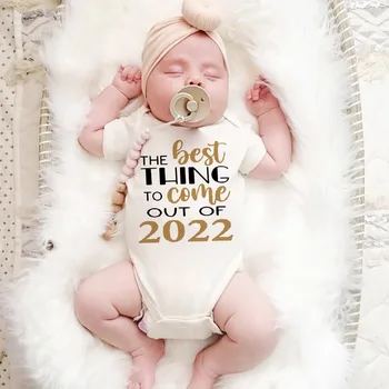 Лучшее, что может быть в 2022 году, боди для новорожденных мальчиков и девочек, комбинезон с короткими рукавами, детская одежда, подарки на Новый год