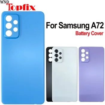 Для Samsung Galaxy A72 Задняя крышка батарейного отсека, задняя стеклянная крышка корпуса, 6,7 