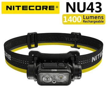 Новая налобная фара NITECORE NU43 с литиевой батареей емкостью 3400 мАч