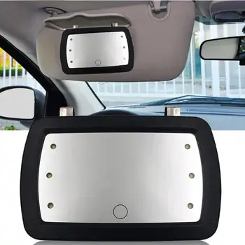 Автомобильный Солнцезащитный козырек, туалетное зеркало, Зеркало для макияжа, Внутреннее HD-зеркало, Сенсорный выключатель для автомобиля, Защита от солнца для путешествий на грузовике