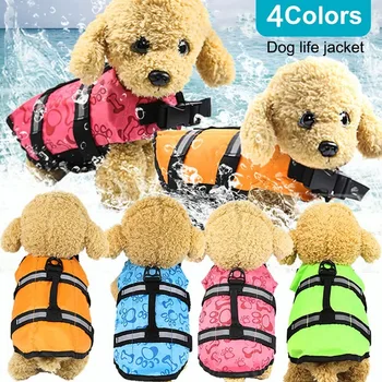 Спасательная одежда для плавания, Защитная одежда, жилет, Купальный костюм XS-XL, Уличная собака, Спасательный жилет для собак, жилеты