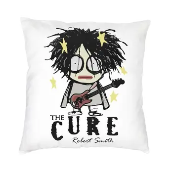 Музыкальная рок-группа Cure Чехол для подушки 40x40 Home Decor Принт Robert Smith Подушка для дивана Двухсторонняя