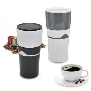 Кофеварка 450 мл, портативная капельная кофеварка, дорожная капельная кофемашина для капсул K Cup для кофемашины Nespresso