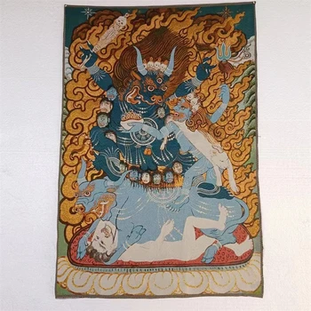 Тханка, Ваджра Тибетского Будды, религиозная вышивка, благоприятная декоративная живопись