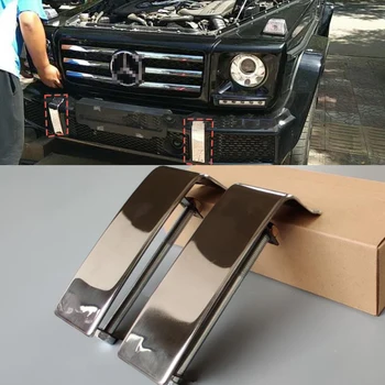 2шт Крышка переднего бампера из углеродного волокна Подходит для Mercedes Benz G Class W463 G63 G500 G350 G55 2019-2023