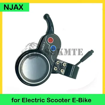 Интеллектуальный бесщеточный контроллер NJAX и ЖК-прибор для ускорения электрического скутера E-Bike 36V/48V Универсальный