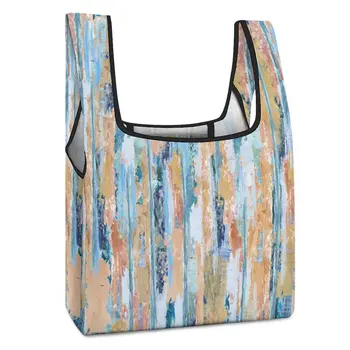 Сумки с индивидуальным принтом, сумка для покупок, красочная сумка для покупок в этническом стиле, повседневная женская складная сумка с индивидуальным рисунком