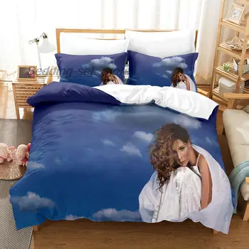 Комплект постельных принадлежностей Mylene Farmer Single Twin Full Queen King Size Bed Set Aldult Kid Bedroom Комплекты Пододеяльников для пуховых одеял с 3D Принтом комплект простыней