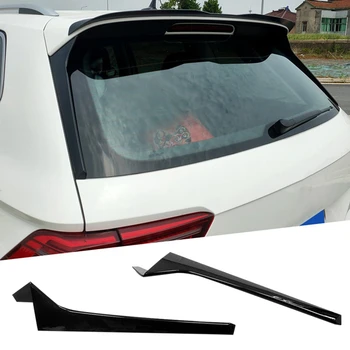 Автомобильный глянцевый черный разветвитель бокового спойлера на заднем стекле для Tiguan R-Line 2017-2022 Наклейка для отделки лобового стекла