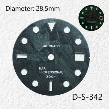 Камуфляж армейского зеленого цвета, аксессуары для часов literal, подходящие для модификации циферблата NH35 4R35 с автоматическим механическим механизмом nh35 /36a