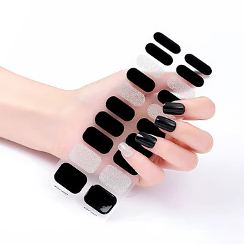 20 Полосок гелевых обертываний для ногтей Fingertip Artist Full Beauty Полоски для ногтей с напылением геля Работают с любыми лампами для ногтей Salon Gel Nail Art