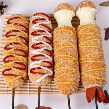 Изготовленные на заказ поддельные корейские закуски реквизит модель имитация еды хот дог сырная палочка образец модели большая сырная палочка матовая модель еды
