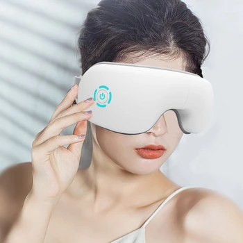4D Интеллектуальная подушка безопасности, массажер для глаз, вибрация, устройство для ухода за глазами, нагрев, музыка Bluetooth, снимает усталость и темные круги.