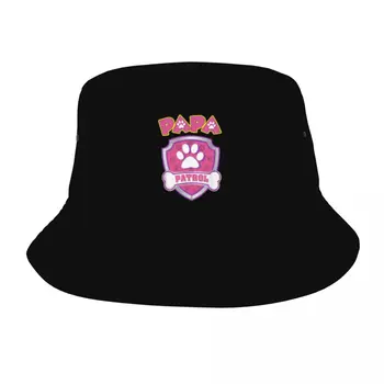 Пляжная Шляпная одежда Papa Patrol Dog Аксессуары для мамы и папы Шляпы Боба Уличные Женщины Мужчины Шляпа от солнца Шляпа Боба Шляпа Рыбака для рыбалки на открытом воздухе