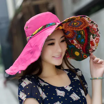 Шляпа Женская Летняя Женская шляпа с защитой от ультрафиолета, солнцезащитный крем, пляжная шляпа, шляпа с большим козырьком, уличная мода, все солнцезащитные шляпы складные