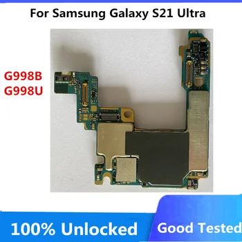 Оригинальная Разблокированная Материнская Плата Samsung Galaxy S21 G991U G998U G991B G998B/Ultra-256GB G996B G990F Логическая плата С полными чипами 128g