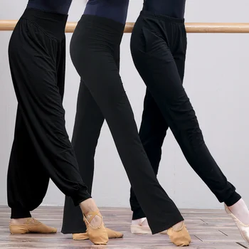 Спортивные брюки для бега Женские брюки для фитнеса, йоги, Леггинсы для йоги, танцевальные брюки, эластичные тонкие балетные брюки с высокой талией, женские