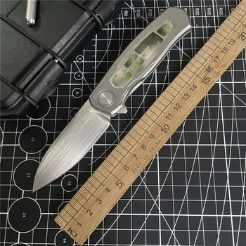 Карманный Складной нож CPM20CV Сталь, Ручка из титанового сплава, для выживания в дикой природе, для кемпинга, Острый Спасательный Охотничий нож EDC, Кухонный инструмент