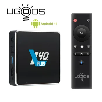 Ugoos X4Q TV Box X4Q PLUS PRO CUBE S905X4 Четырехъядерный ARM G31 MP2 Android 11 2.4G 5G 1000M BT 5.1 Телеприставка Tox 4K Медиаплеер