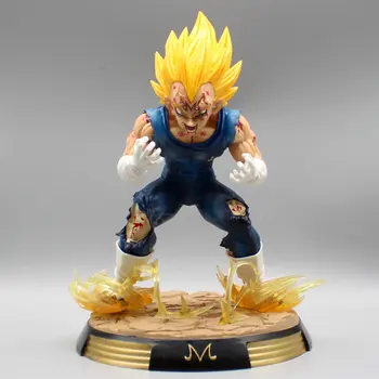 28 см Dragon Ball Z, фигурка GK DBZ SSJ Majin Vegeta, фигурки из ПВХ, коллекционная модель, Аниме-фигурка, игрушка для детей, подарок