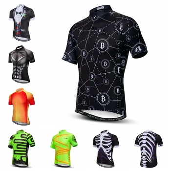 Мужская Велосипедная Майка, велосипедная рубашка, топ, Майо, Roupa Ciclismo, Волчий Скелет, Черно-зеленый Велосипед, Спортивная одежда, одежда для велоспорта MTB