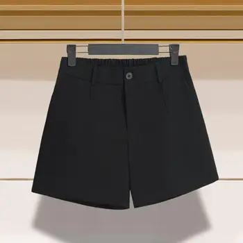 Шикарные повседневные женские шорты длиной выше колена Офисные женские летние шорты с широкими штанинами Женская одежда
