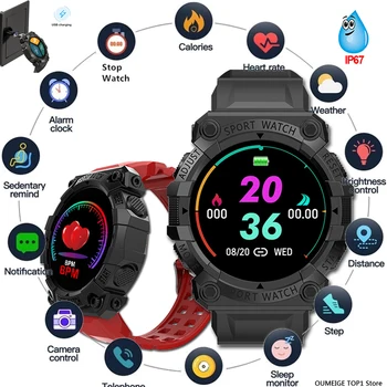 FD68S Новые спортивные смарт-часы Мужской браслет Сенсорные Интеллектуальные Смарт-часы Монитор сердечного ритма сна Цифровые наручные часы для фитнеса 2023