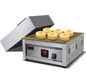 Коммерческое цифровое управление С одной антипригарной головкой, Электрическая машина для выпечки блинчиков Dorayaki 220v, машина для приготовления суфле и вафель