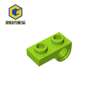 Модифицированная пластина Gobricks Bricks 1 x 2 с отверстием для штифта на дне совместима с 18677 28809 детскими игрушками